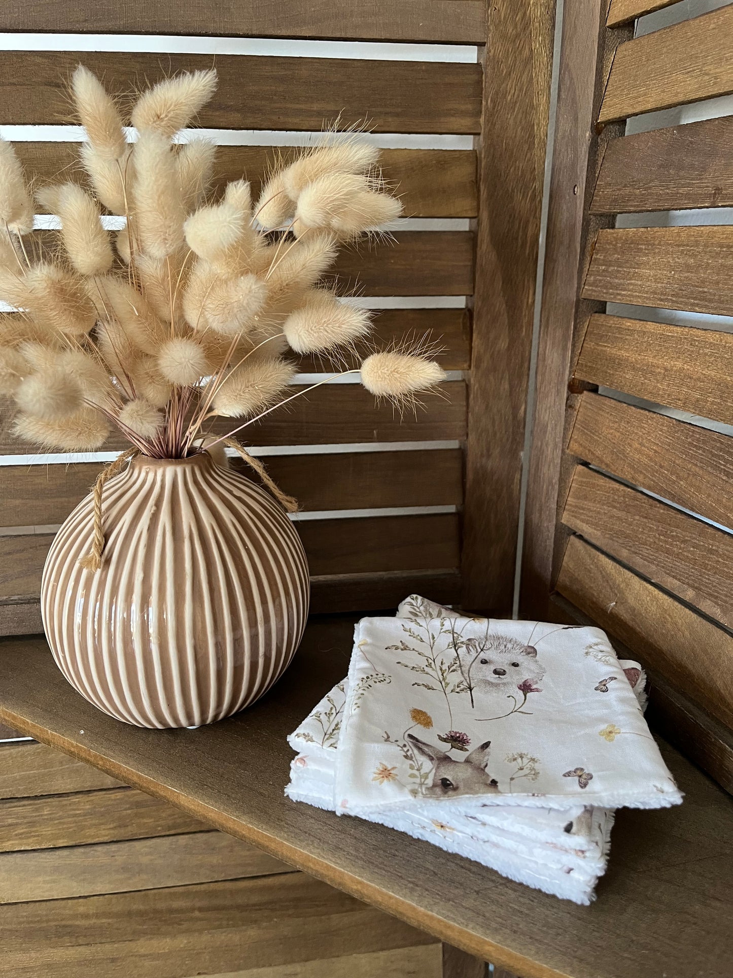 Lingettes réutilisables en tissu (lot de 5)