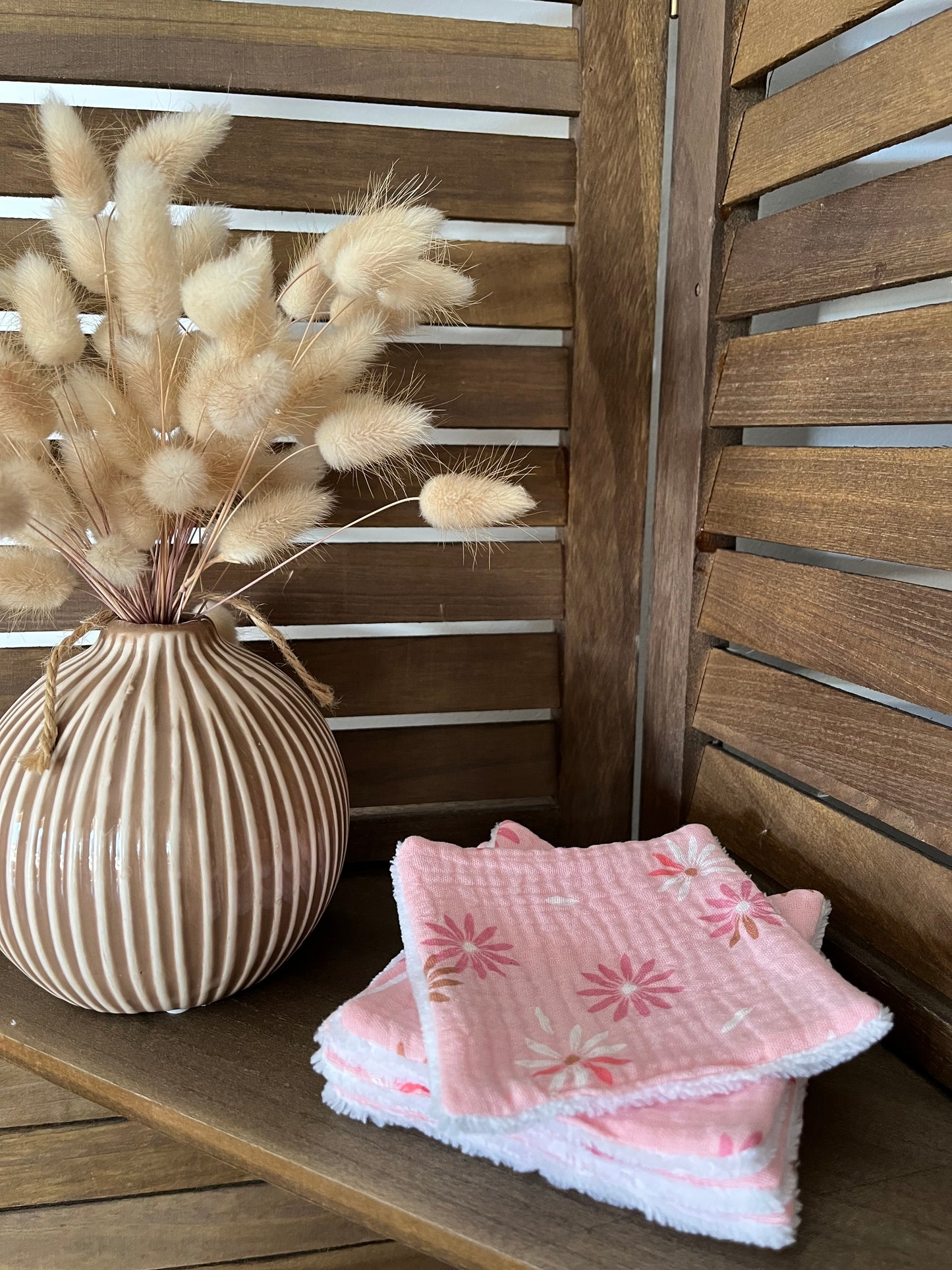 Lingettes réutilisables en tissu (lot de 5)