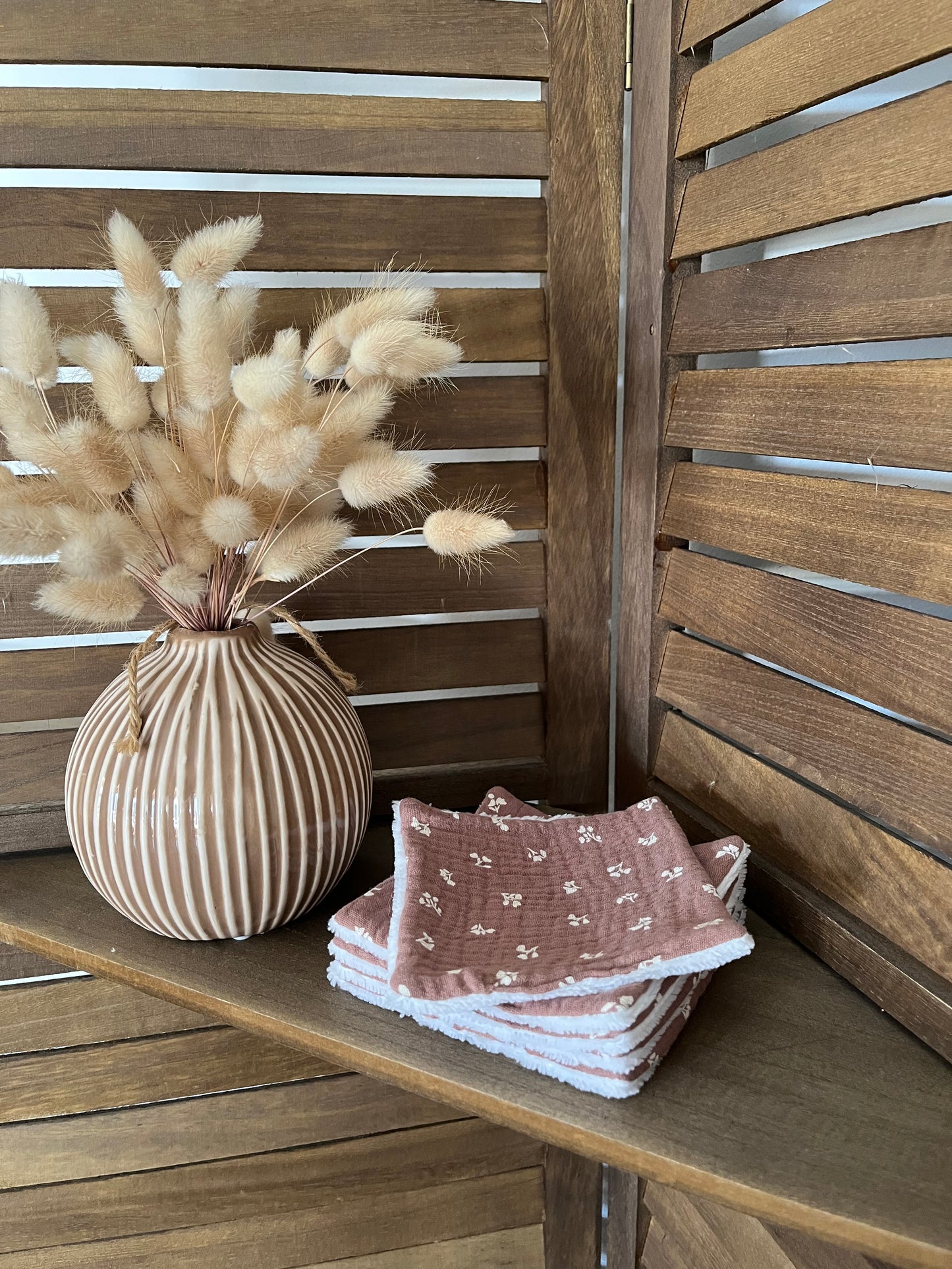 Lingettes réutilisables en tissu (lot de 5)