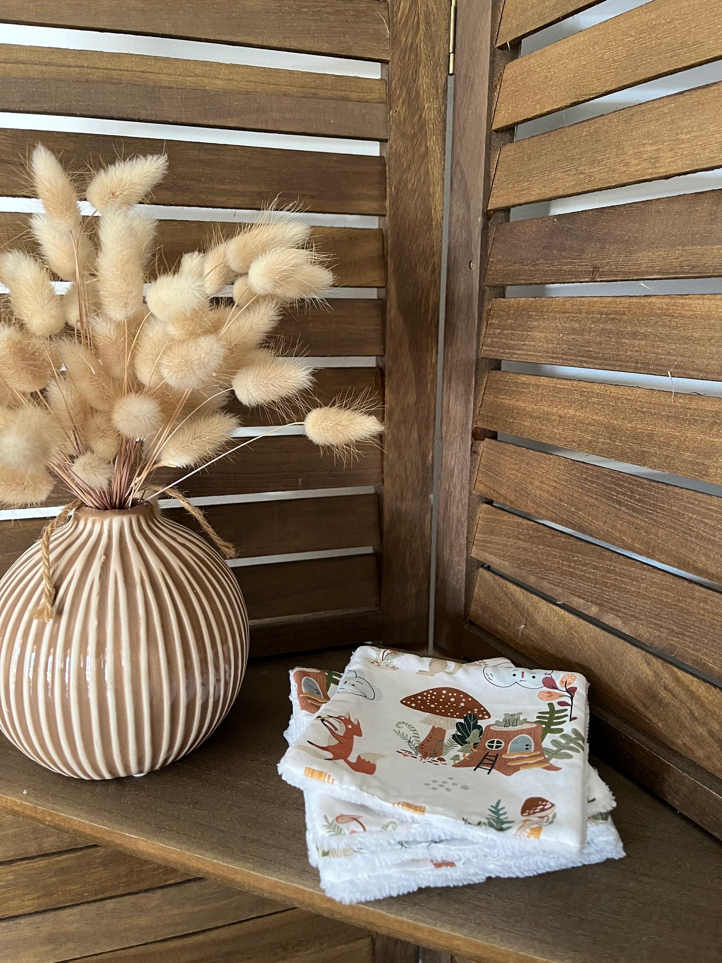 Lingettes réutilisables en tissu (lot de 5)
