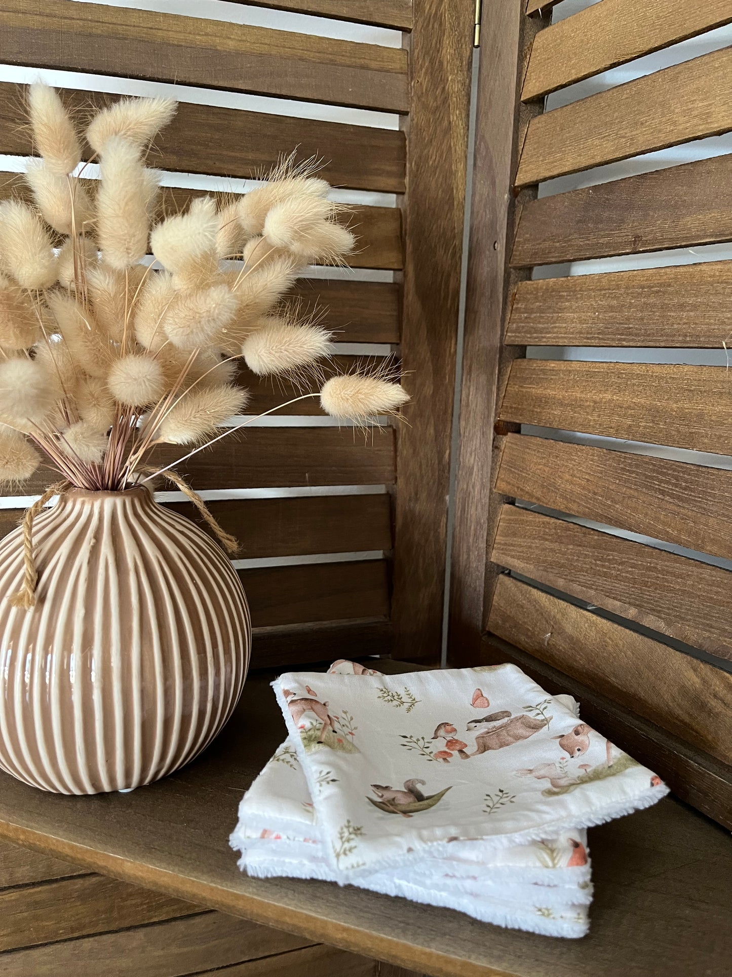 Lingettes réutilisables en tissu (lot de 5)
