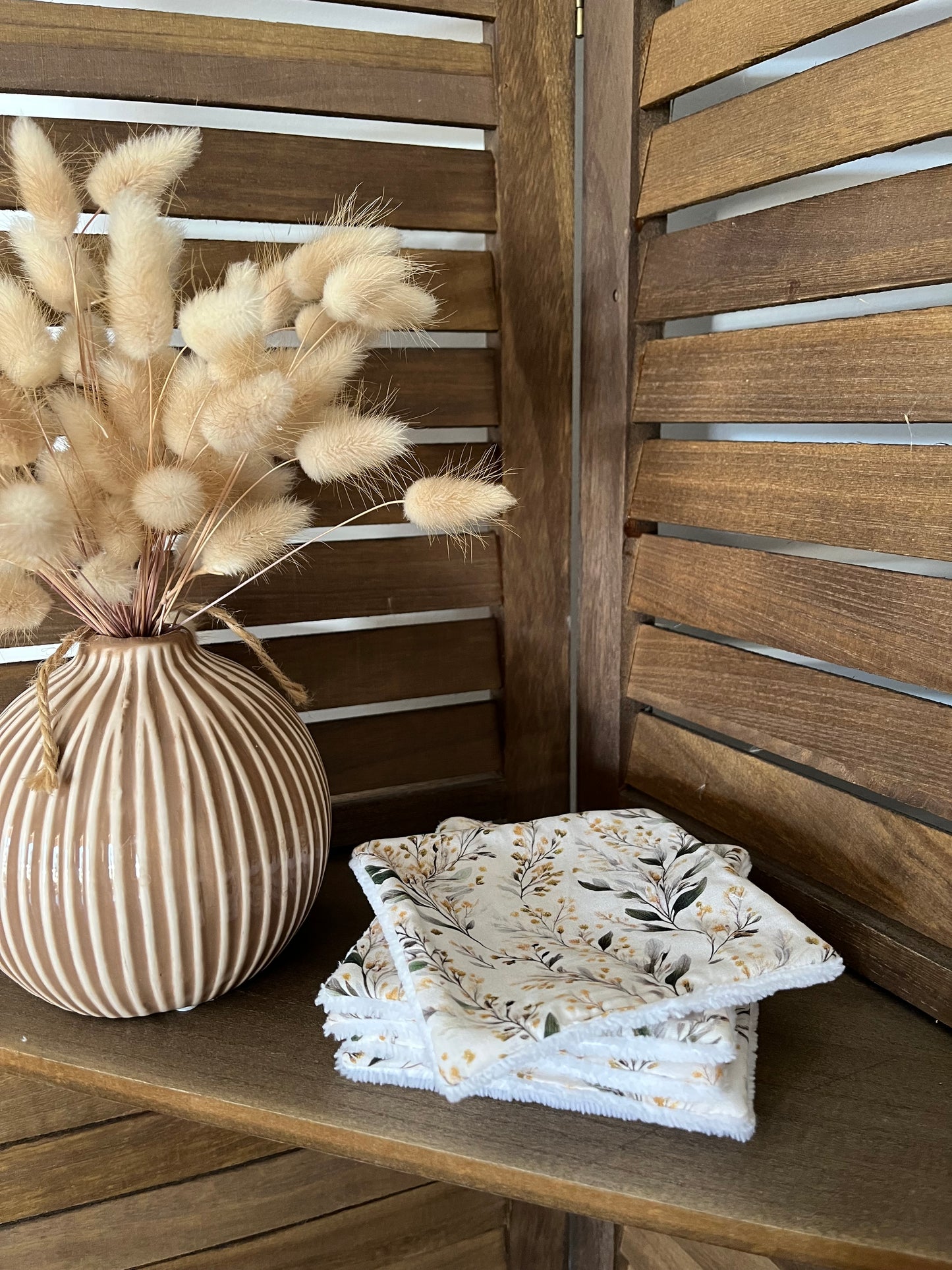 Lingettes réutilisables en tissu (lot de 5)