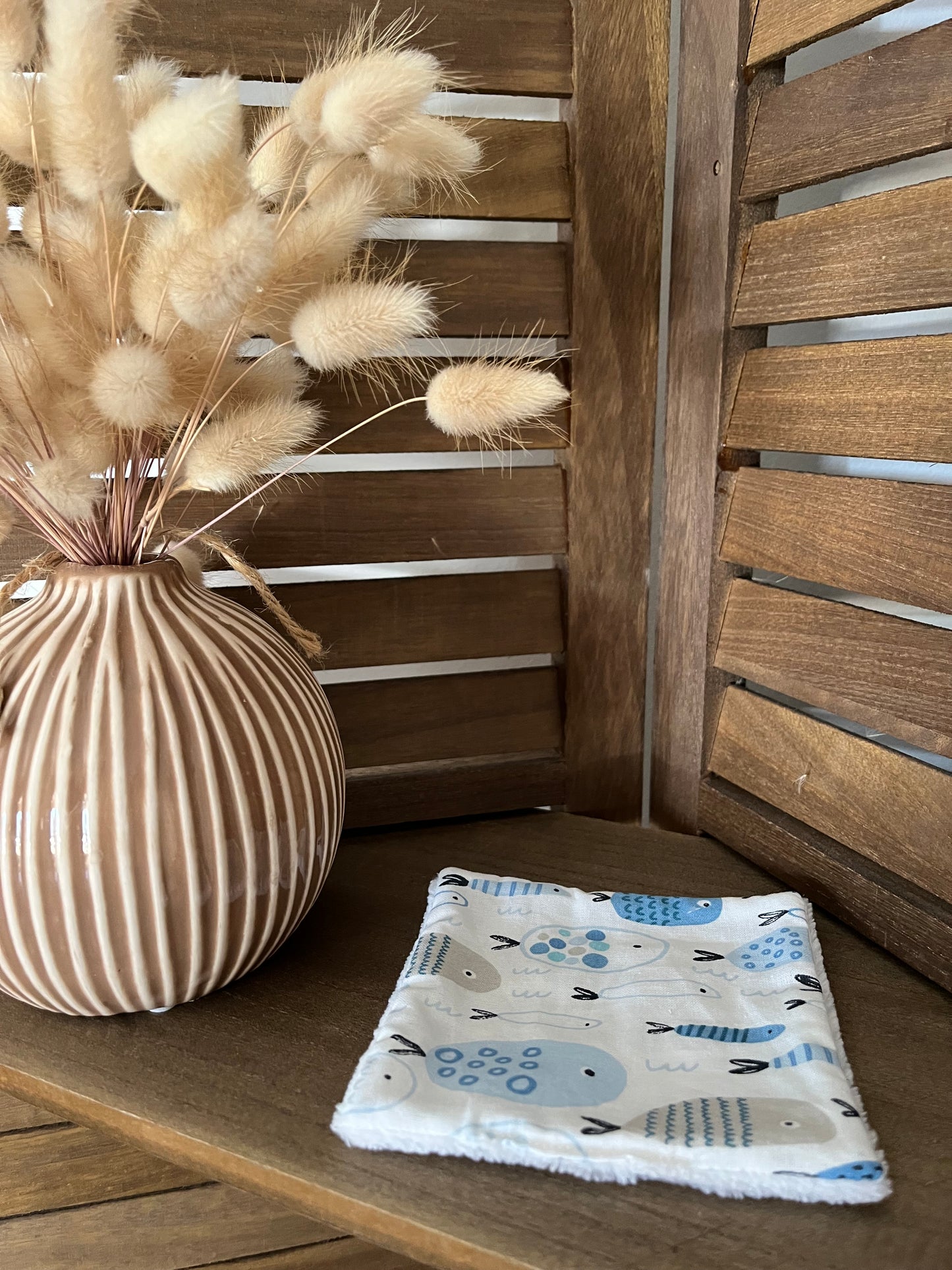 Lingette réutilisable en tissu (à l'unité)