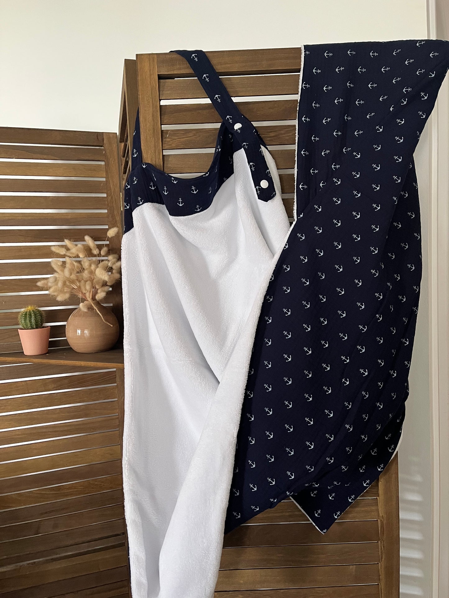 Cape de bain Victoria en Double Gaze