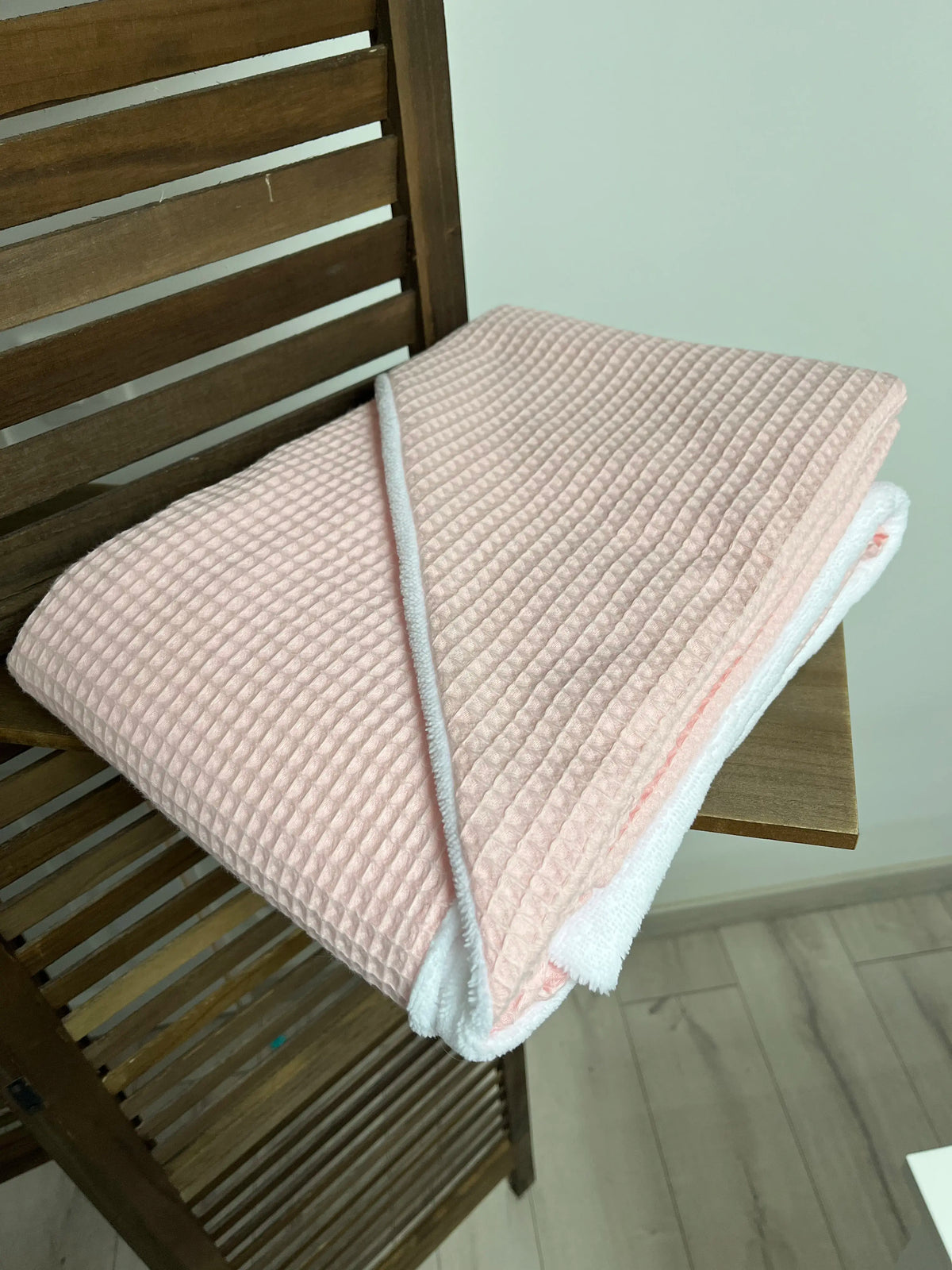 Cape de bain Victoria Nid d'abeilles rose