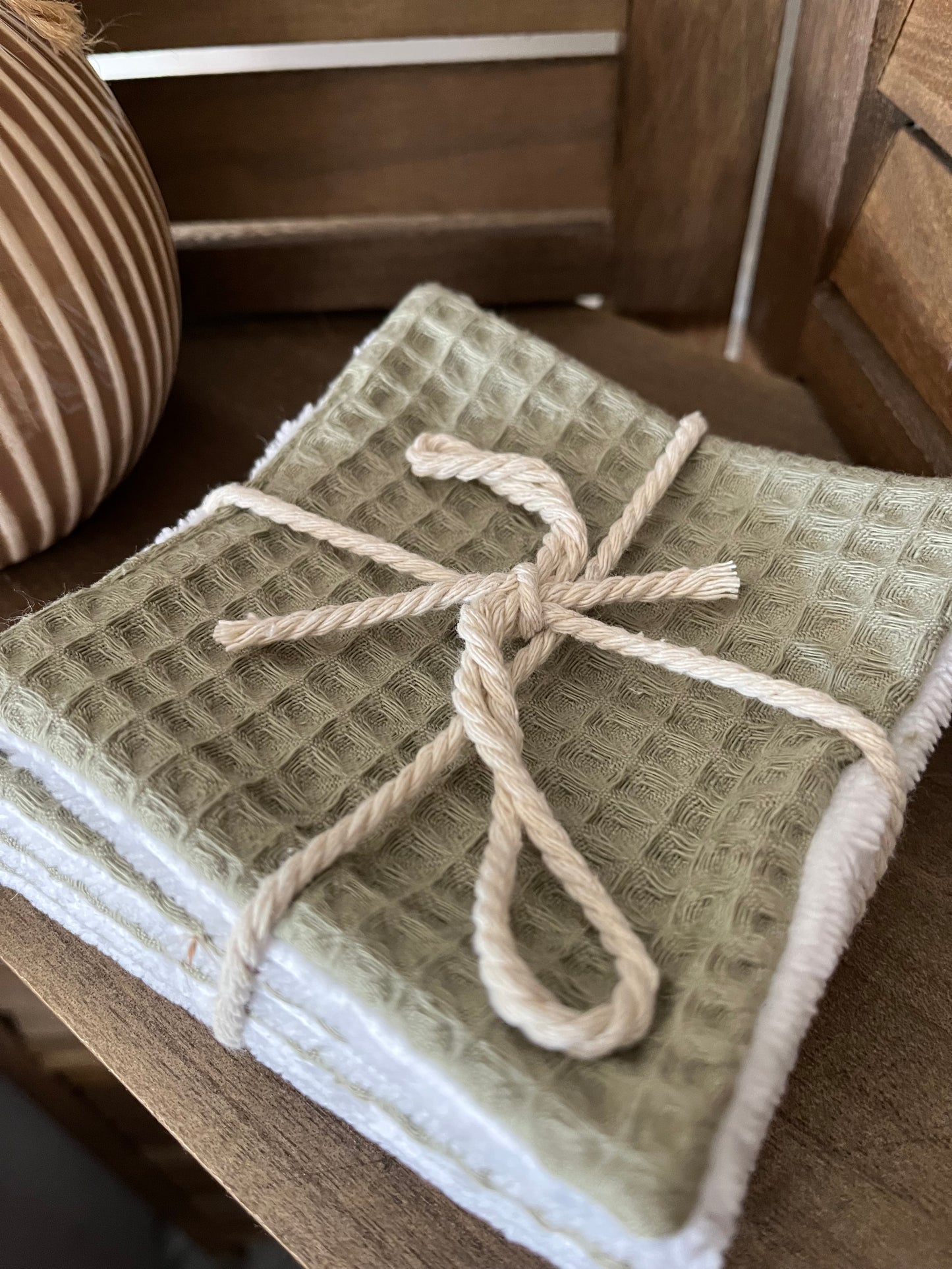 Lingettes réutilisables en tissu (lot de 5)