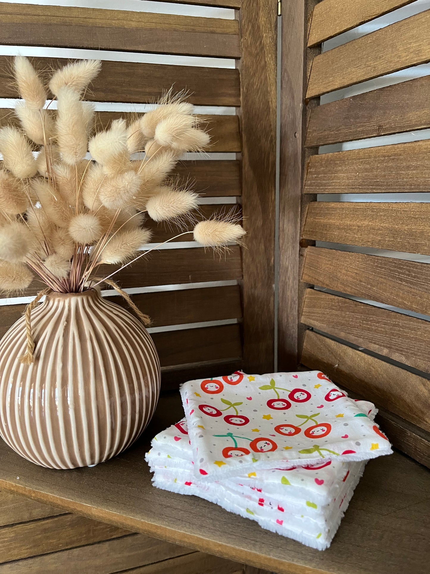 Lingettes réutilisables en tissu (lot de 5)