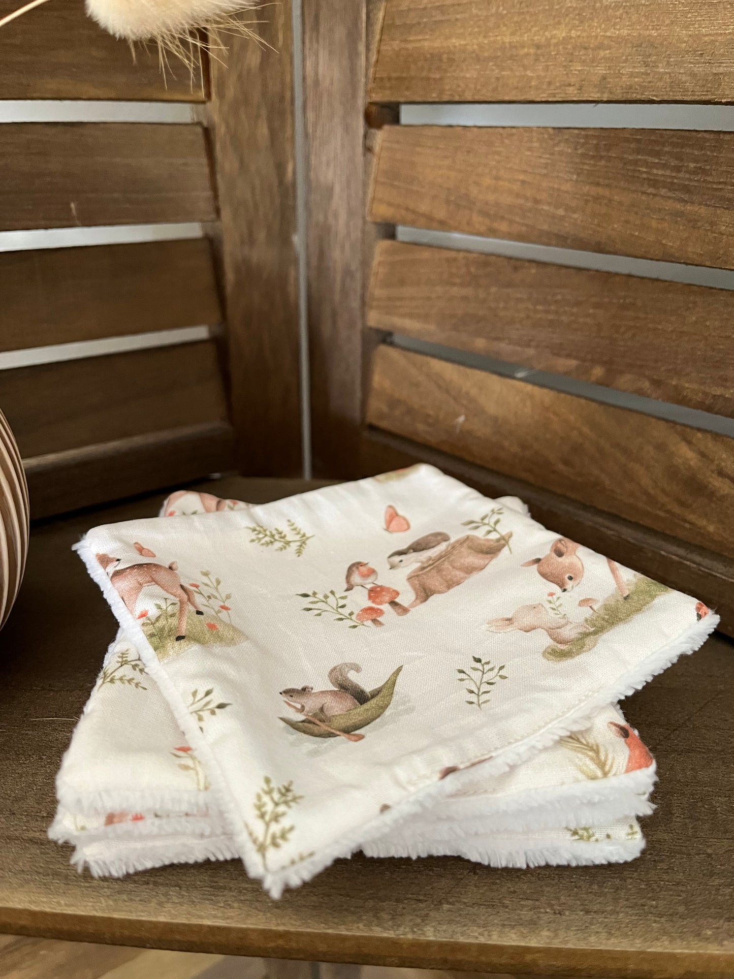 Lot de 5 lingettes lavables foret