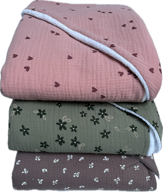 Cape de bain Victoria en Double Gaze